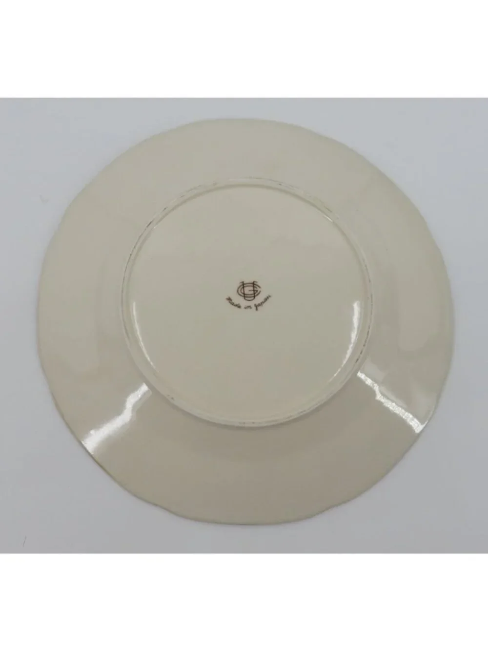 VTG Ucagco Turkey Flower Floral Plate 10.1in Thanksgiving Retro Made in Japan